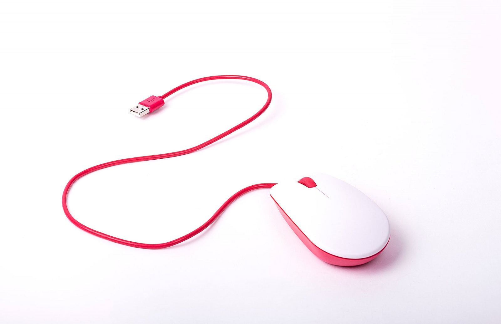 Třítlačítková optická myš s kolečkem a logem na těle a kabelu. Používá kvalitní spínače Omron.