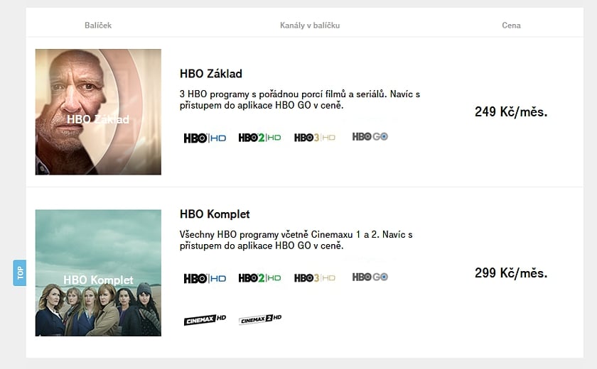 Tarify a balíčky T-Mobile TV - léto 2020
