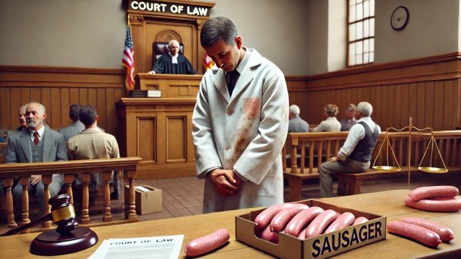 9.4.25 /1x/ Soud, uzeniny, klobásy, párek, řezník