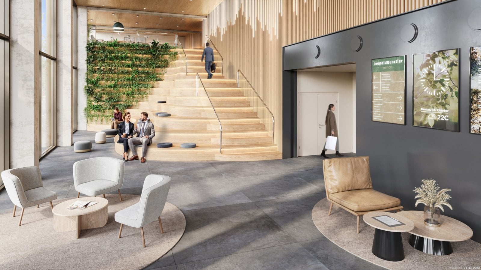 Dřevohybridní čtvrť LeopoldQuartier ve Vídni
