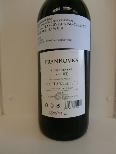 FRANKOVKA: Ve víně byla zjištěna chuť a vůně po nežádoucích biologických procesech a nežádoucích těkavých látkách.