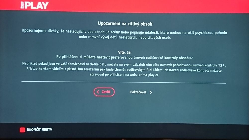 Prima Play - přihlašte se