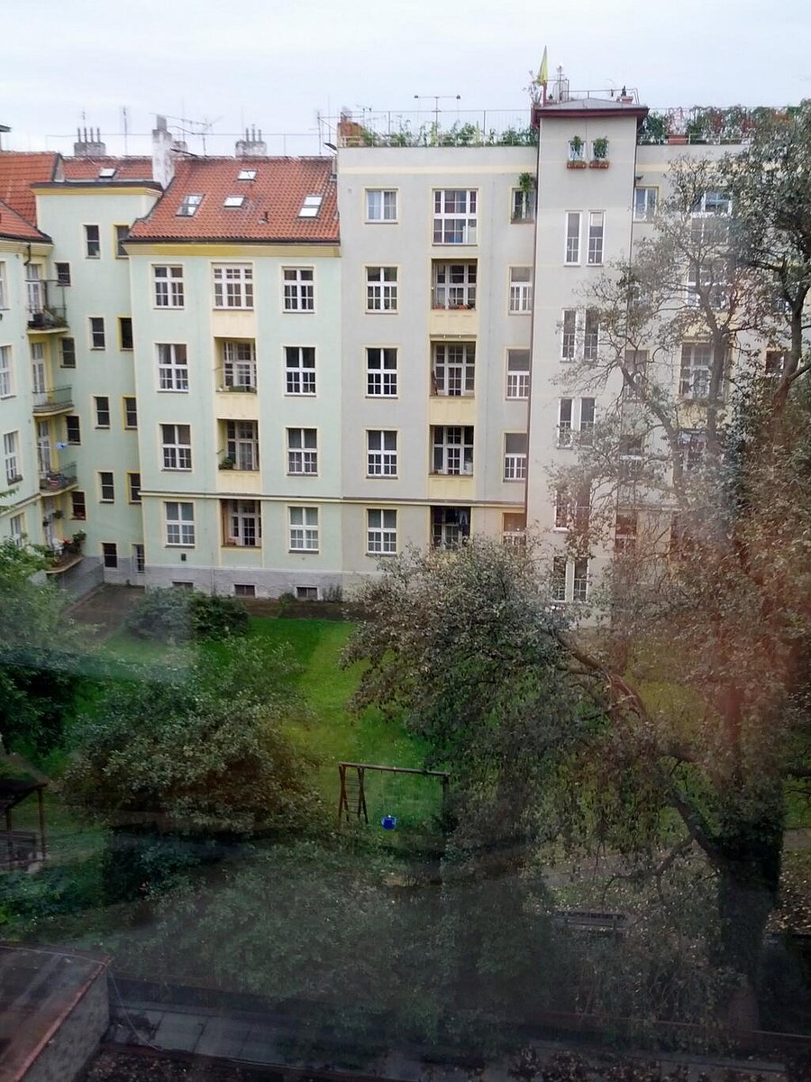 Pohled z kanceláří Dobrého webu.