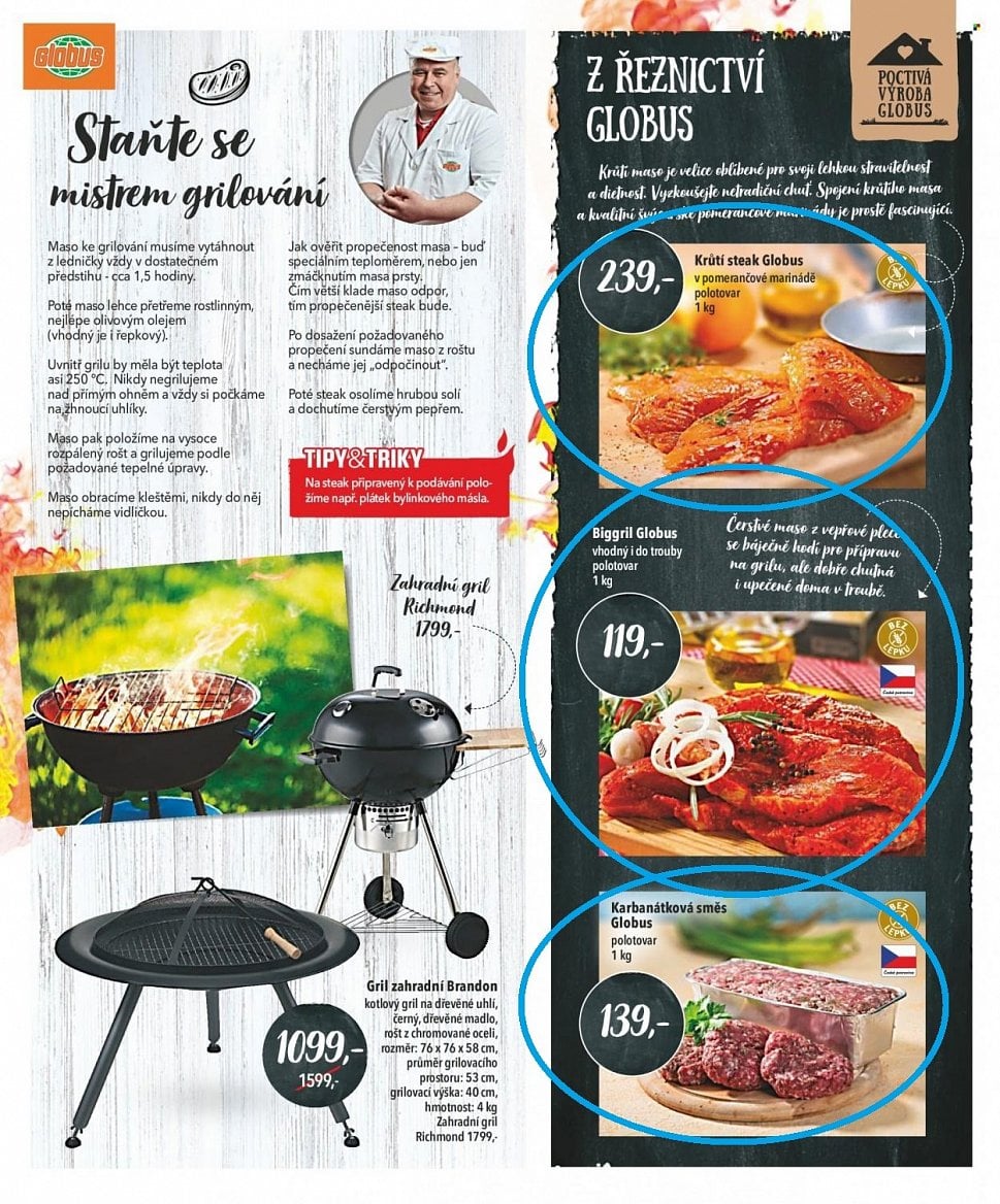 Letáky Globus grilovací sezóna 2021 a 2021