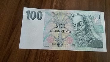 Nová bankovka, kterou jsme obdrželi od ČNB výměnou za poškozenou bankovku.