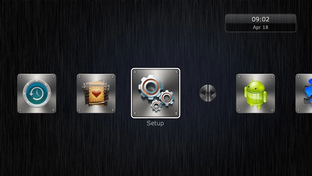 Uživatelské rozhraní Dune HD – menu Nastavení