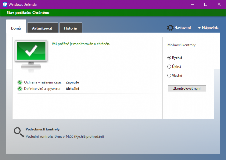 Windows Defender je jediný přípustný antivirus, tvrdí O'Callahan