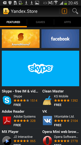 Upravený Android s názvem Yandex.Kit