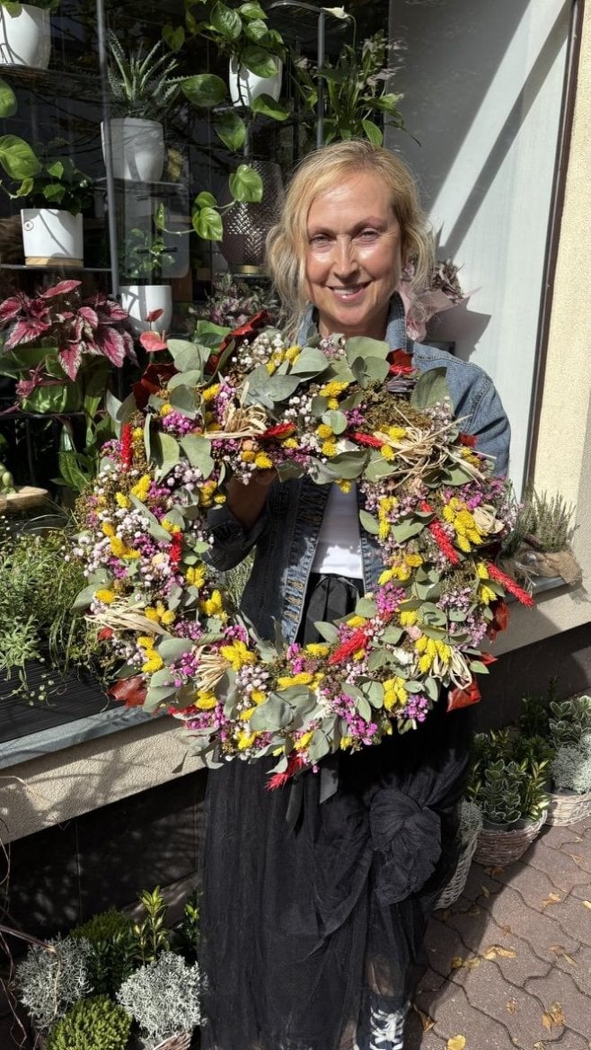 Ilona Nováková z Kvítí jinak s věncem