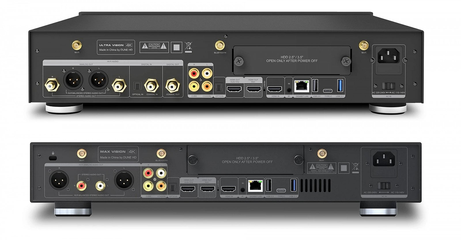 Dune HD Ultra Vision 4K a jeho srovnání s modelem Max Vision 4K