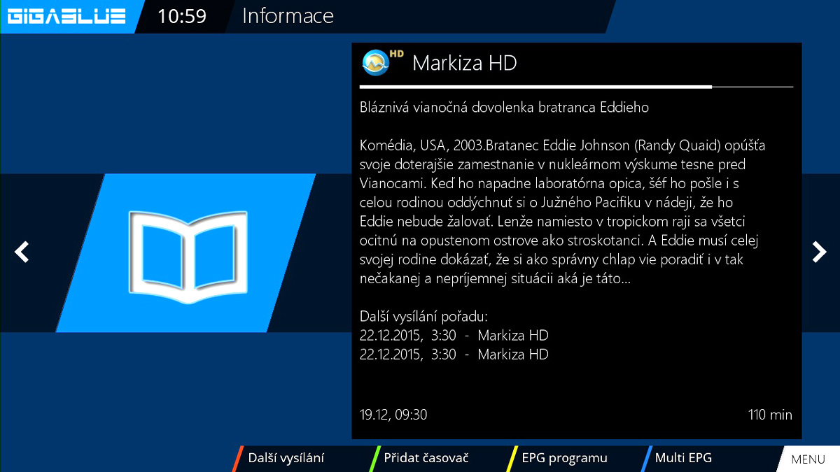 Fotogalerie přijímače Gigablue HD X3