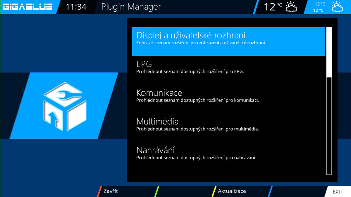 Fotogalerie přijímače Gigablue HD X3