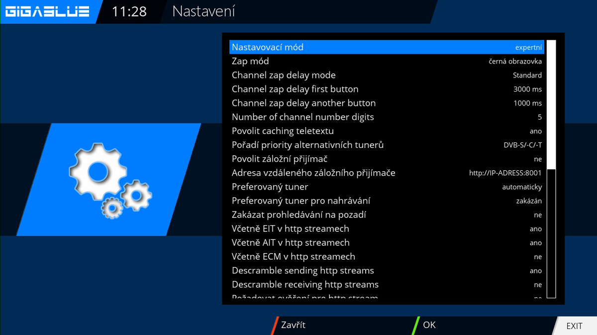 Fotogalerie přijímače Gigablue HD X3