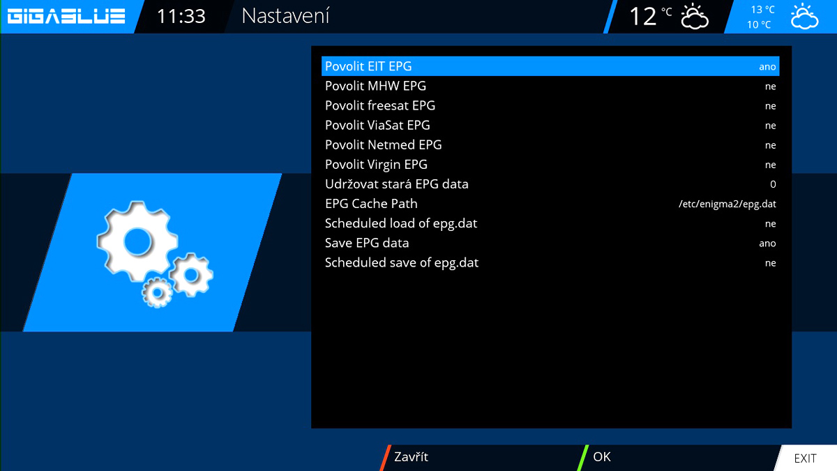 Fotogalerie přijímače Gigablue HD X3