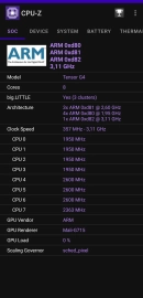 Informace o procesoru z CPU-Z