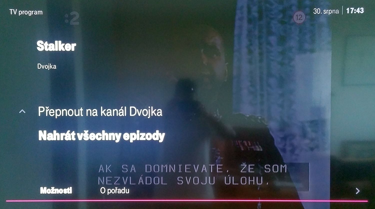 Pořad nejde přehrát... Jsme mimo stanovenou dobu.