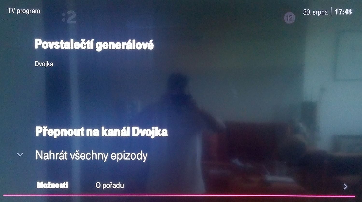 Pořad stále nejde "Zpětně zhlédnout".