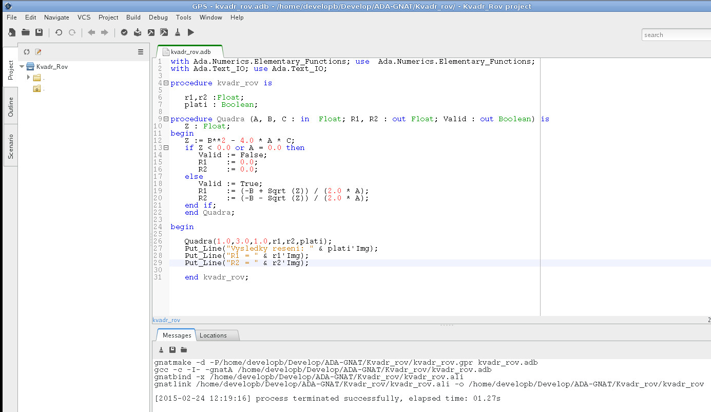 Vývoj v Ada IDE