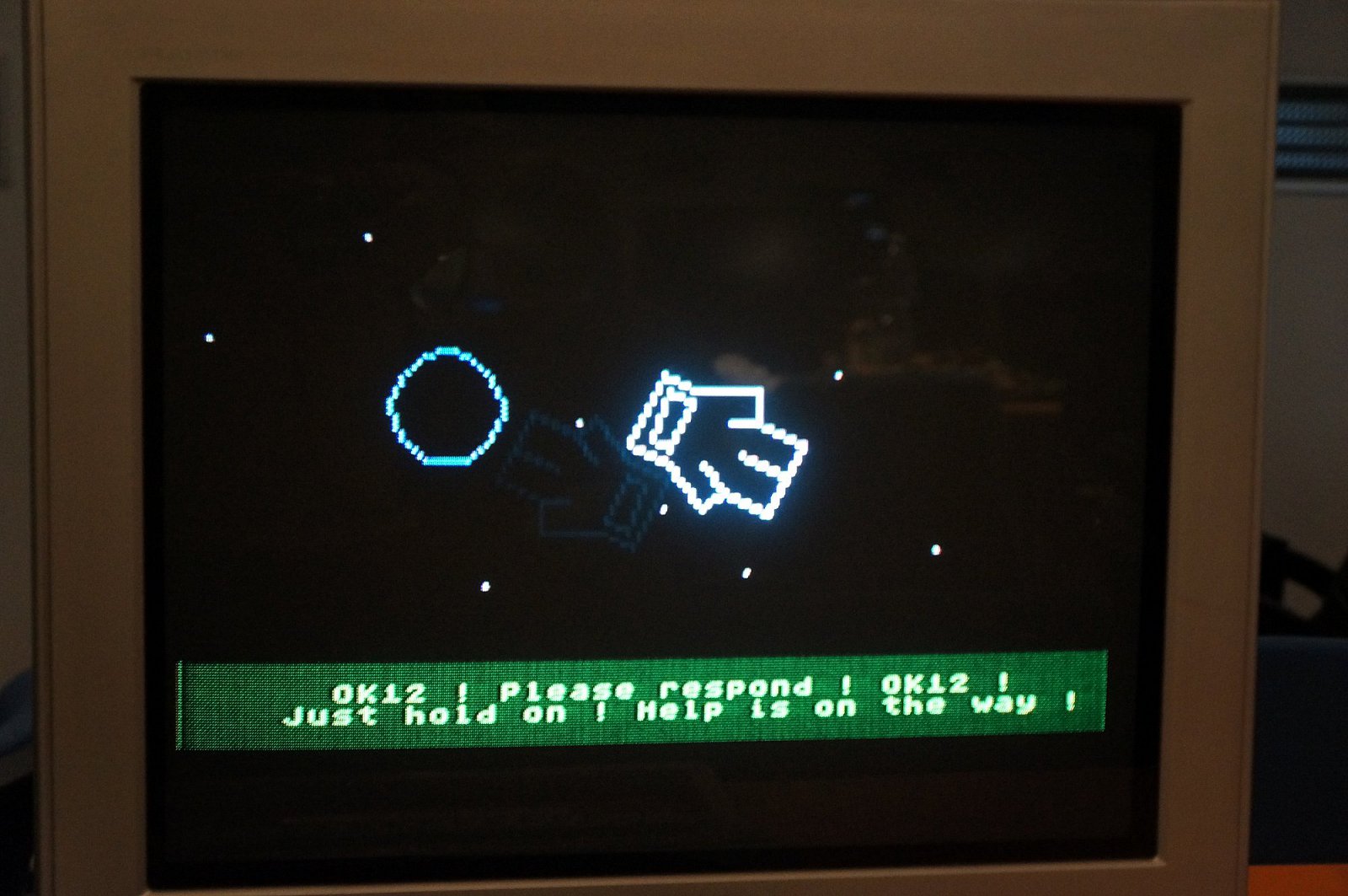 Záběr na demo Tondova 3D engine.