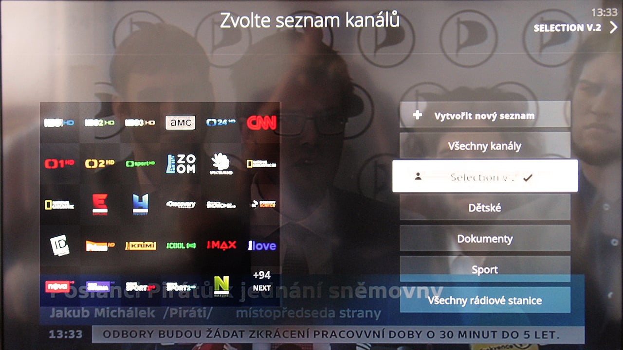 O2 TV - seznam kanálů 2