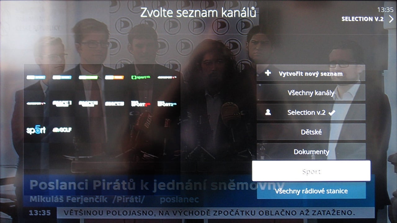 O2 TV - seznam kanálů 2