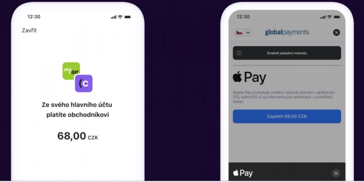Bezhotovostní platba Cvak. Z účtu na účet nebo kartou prostřednictvím Apple Pay či Google Pay