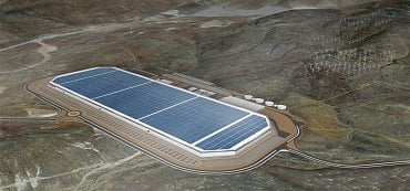 Vizualizace Gigafactory 1 v Nevadě