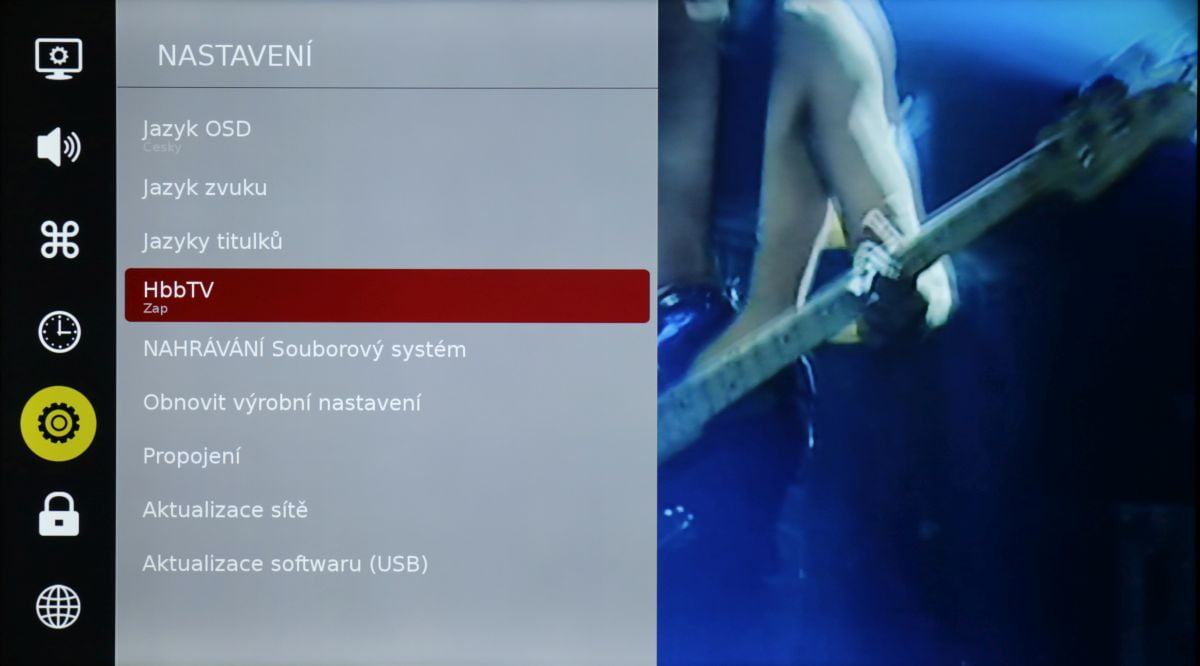 Sencor SLE 55US500TCS - menu nastavení