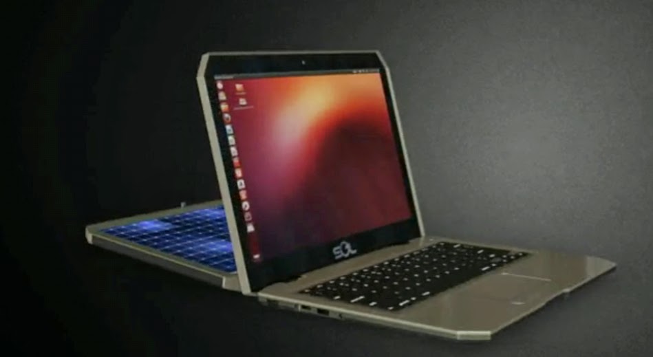 Sol: notebook se solárními panely