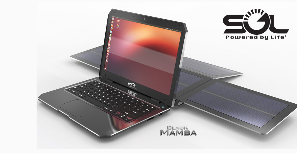 Sol: notebook se solárními panely