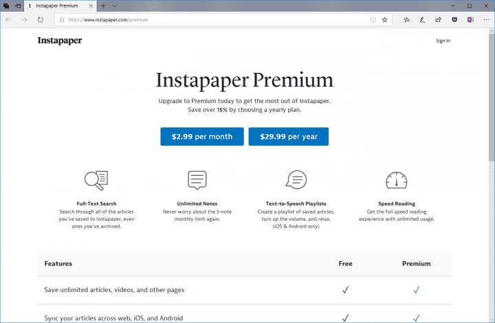 Instapaper už zase funguje i v EU. Zavádí tarif Premium, protože che zůstat nezávislý