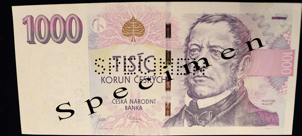 Inovovaná emise bankovky v hodnotě 1000 Kč.