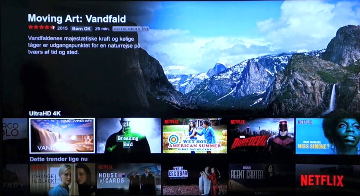 Netflix ve 4K na boxu Waoo