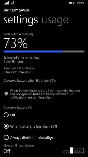 Nová verze Battery Saver