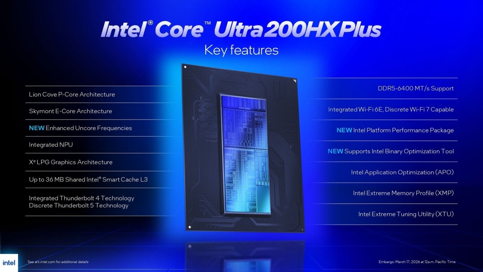 Procesory Intel Core Ultra 200HX Plus