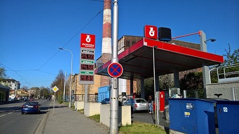 Čerpací stanice Benzina v Ostravě (21. 4. 2020)