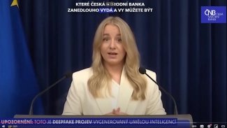 Ukázka videa s podvodnou nabídkou investic vytvořená pro účely varování Českou národní bankou