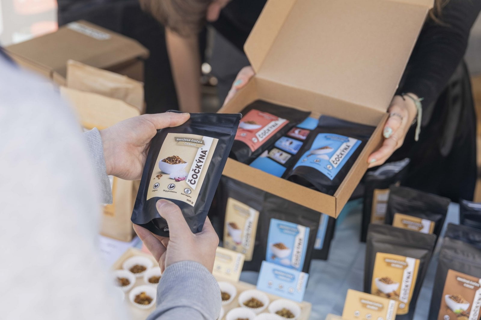 Čočkýna na stánku