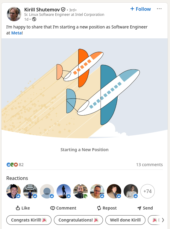 Kirill Shutemov pracuje v Meta