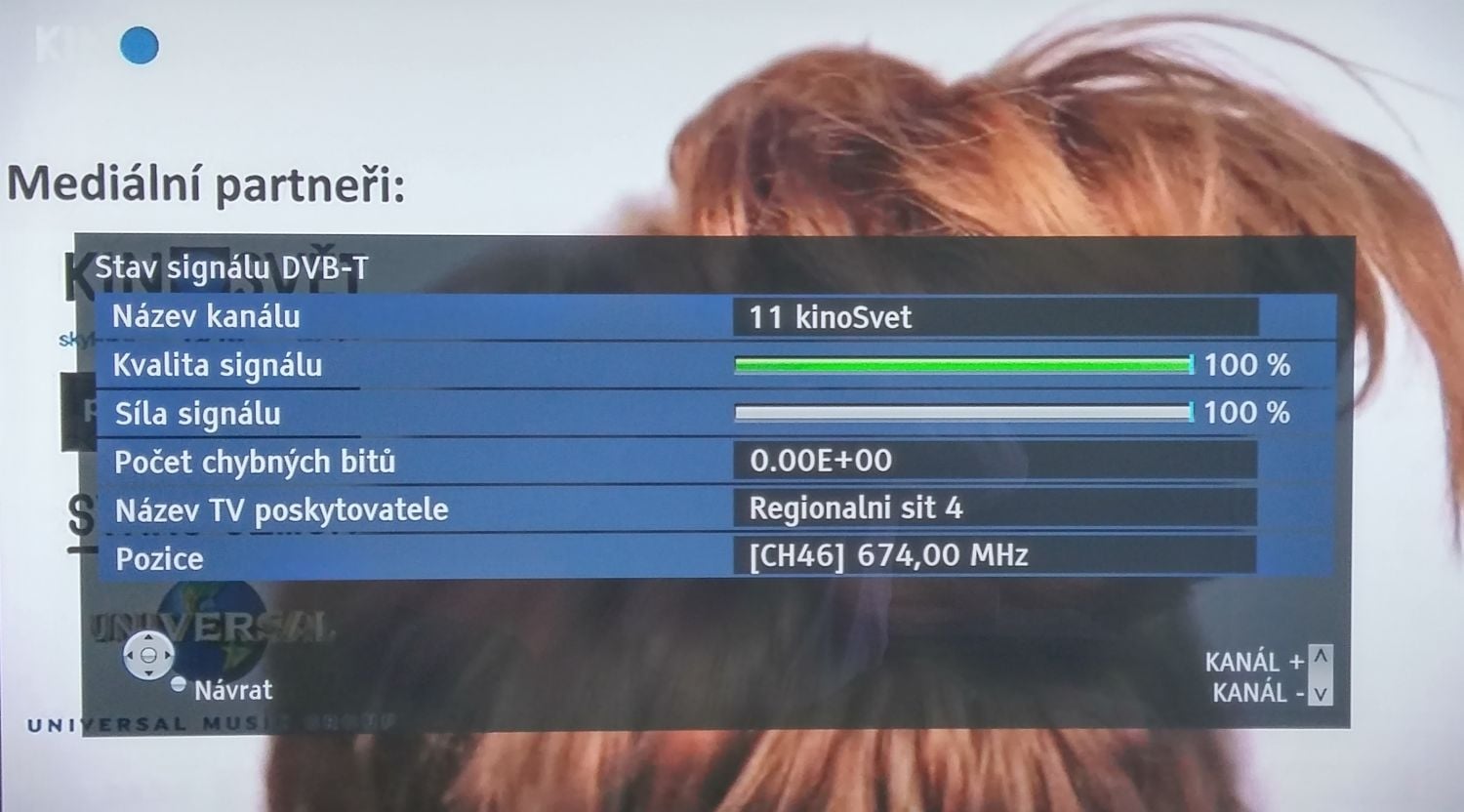 Na Panasonicu TX-P42GT60 se červené tlačítko pro přístup neobjevuje ani na jednom pozemním multiplexu. Není ale prý divu - HbbTV se vysílá z jednoho místa.