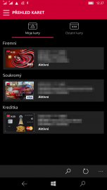 Mobilní aplikace "Mobilní banka" pro Windows 10 Mobile od Komerční banky. Její podpora skončila 10. 8. 2019