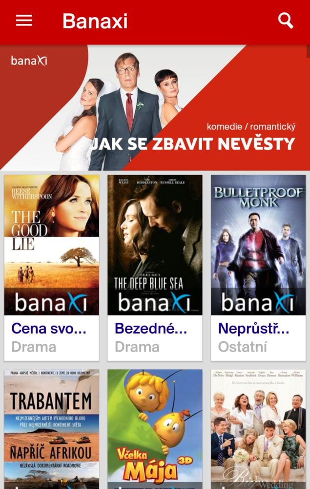 Skylink Live TV 4.1 - menu