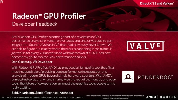 Dostupnost nástroje Radeon GPU Profiler údajně vývojáři uvítali