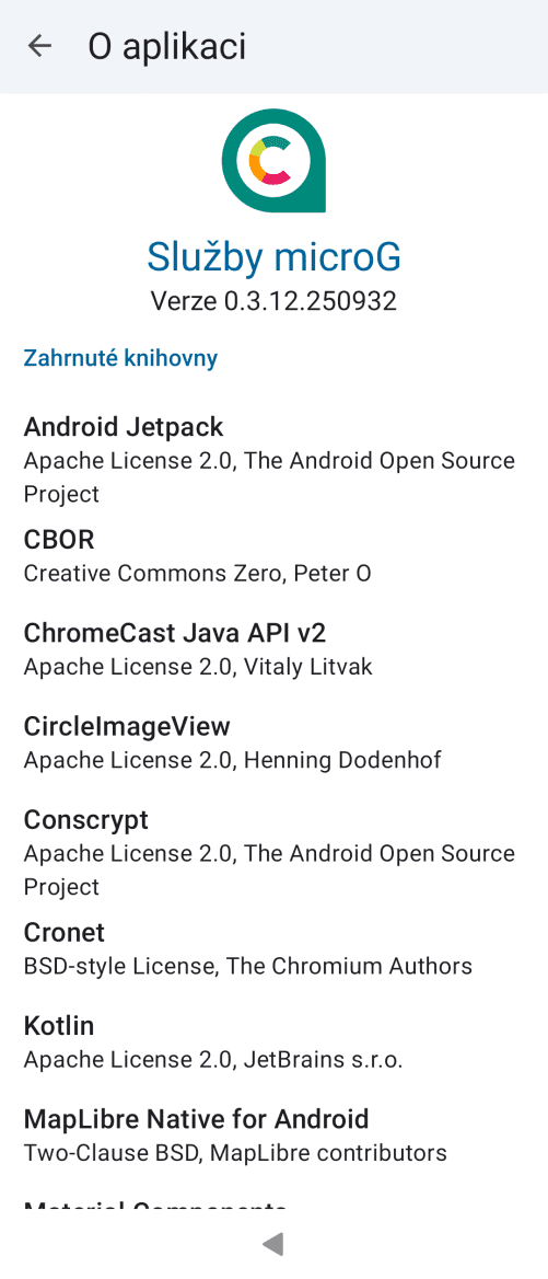 Sailfish OS: nastavení microG