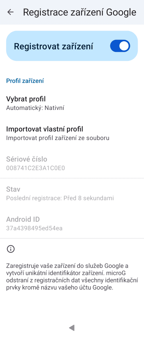 Sailfish OS: nastavení microG