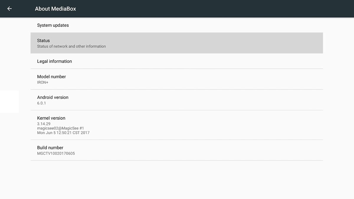 Start, hlavní stránka, menu a alternativní plocha – Android 6