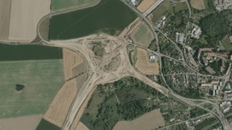 Dostavba dálnice D1 u Přerova