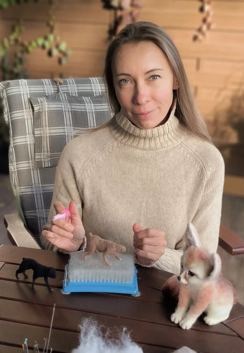 Elena Rubtsova při práci