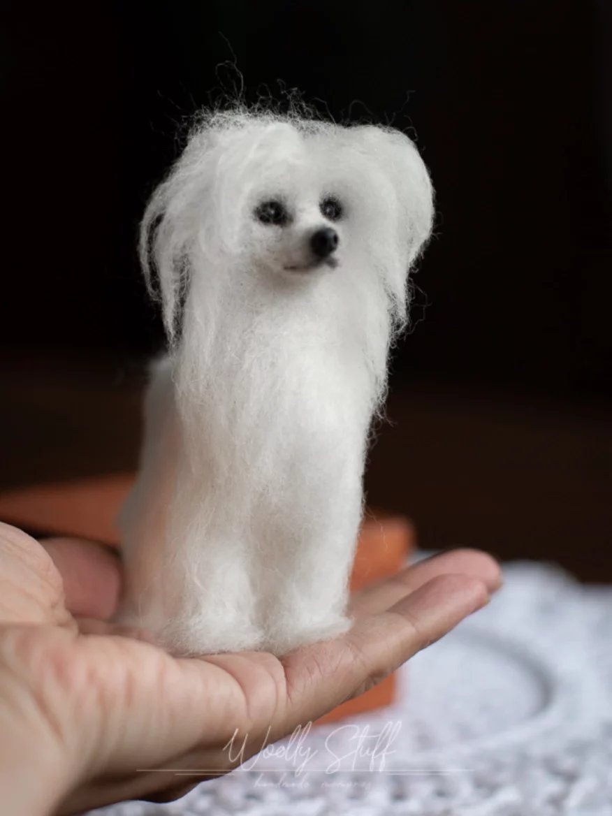 Nejen domácí mazlíčci vyrobení z ovčí vlny suchým plstěním