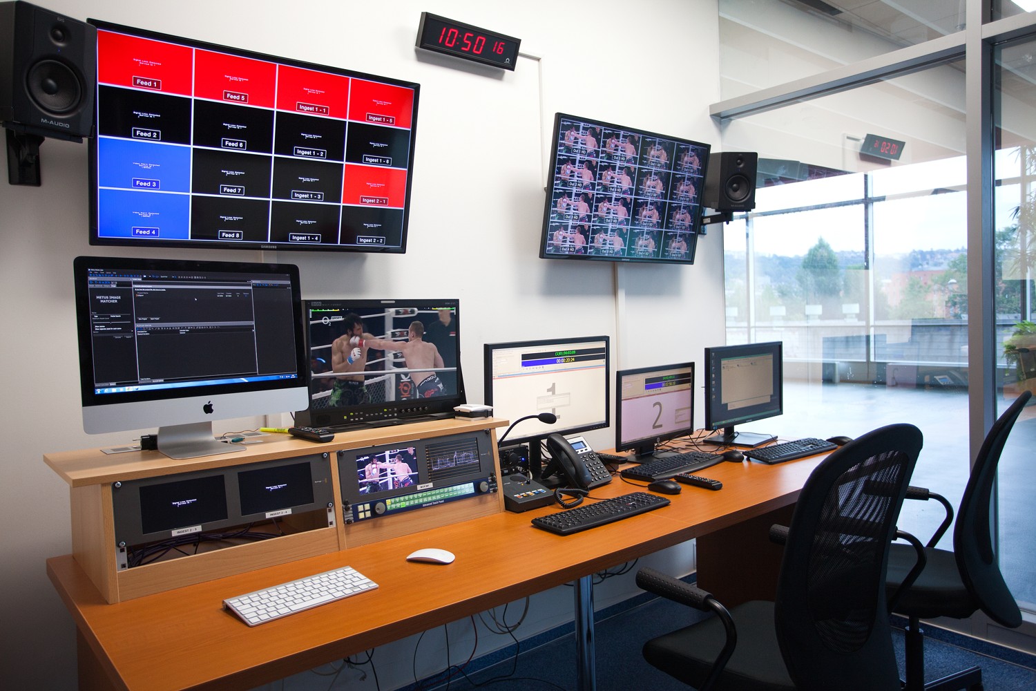 Studio nového tematického kanálu O2 Sport v O2 areně